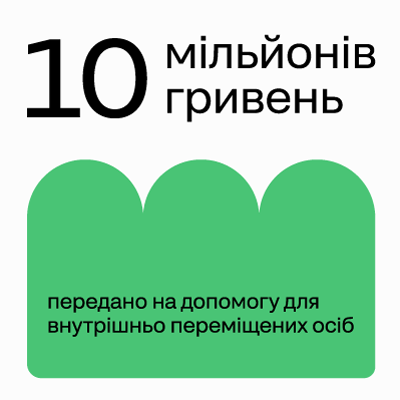 Люксоптика надала допомогу в розмірі 10 млн гривень для ВПО Дніпропетровської області